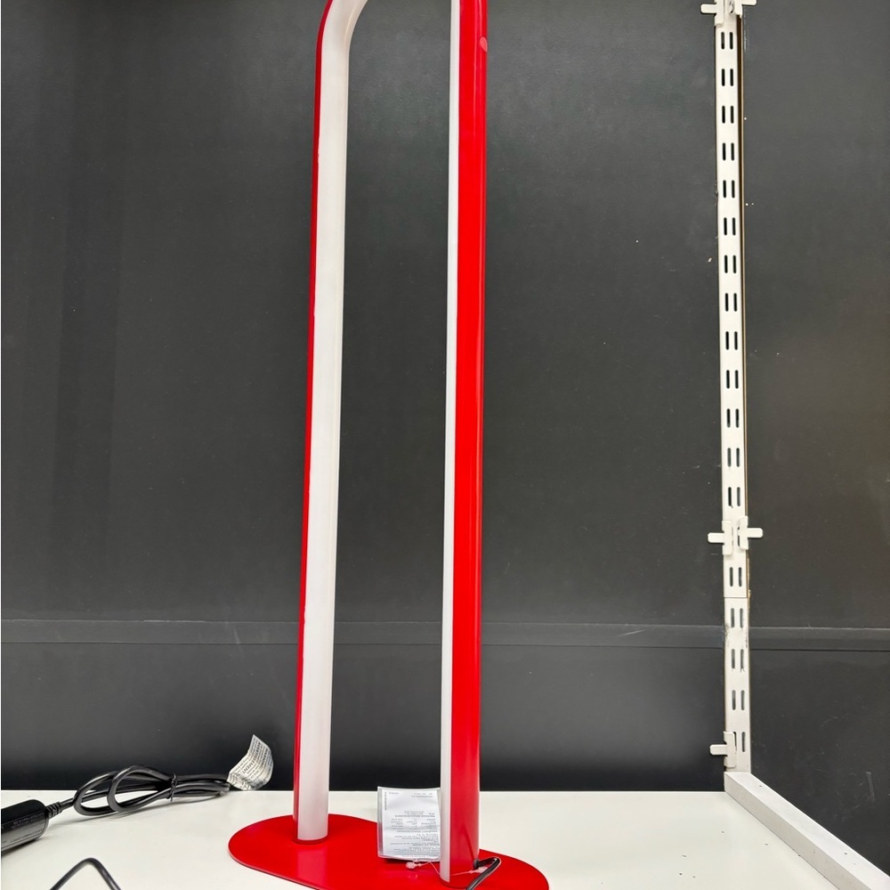 Solvinden dimmable Modern Red and White LED Floor Lamp from IKEA gorgeous - Picture 16 of 16